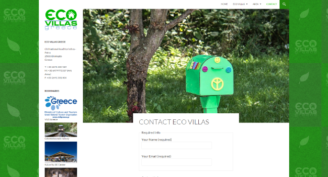Screenshot of ecovillasgreece.gr