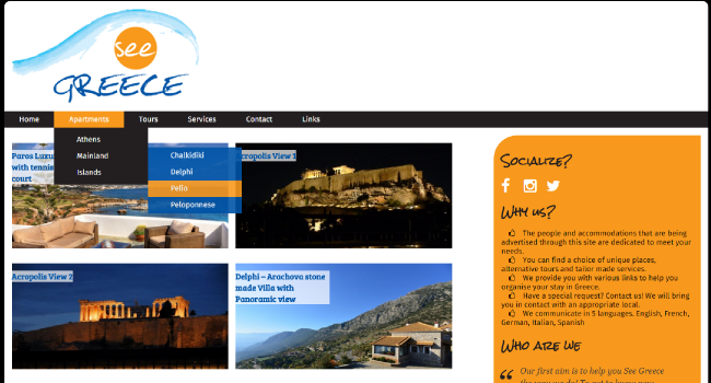 Screenshot of seegreece.gr
